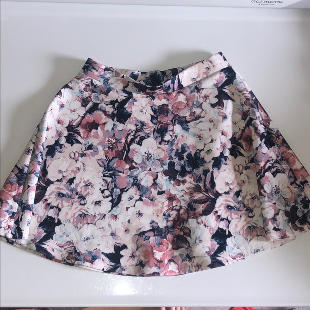 Floral skater skirt